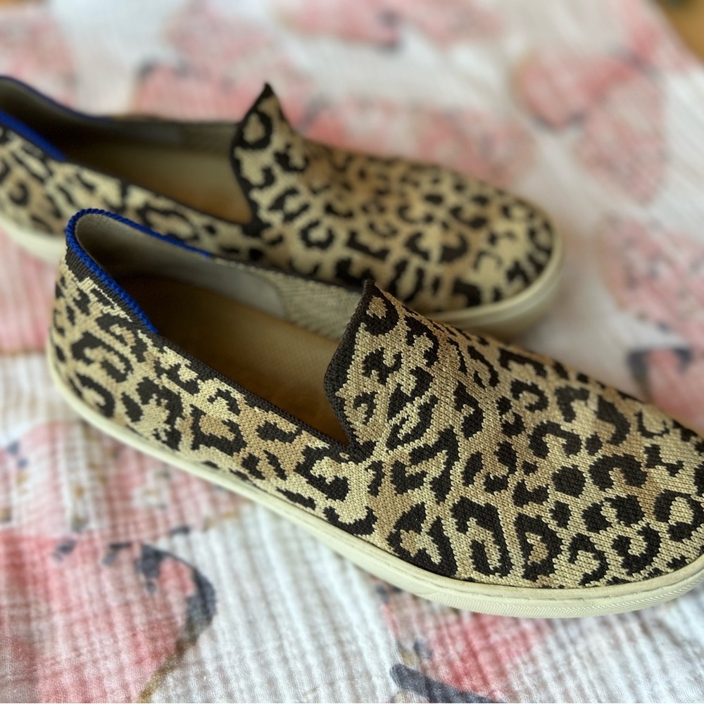 ROTHY’S Leopard Print Slip-On Sneakers - Picture 2 of 5